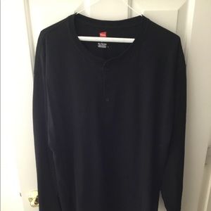 Hanes - Men's Long-Sleeve Henley